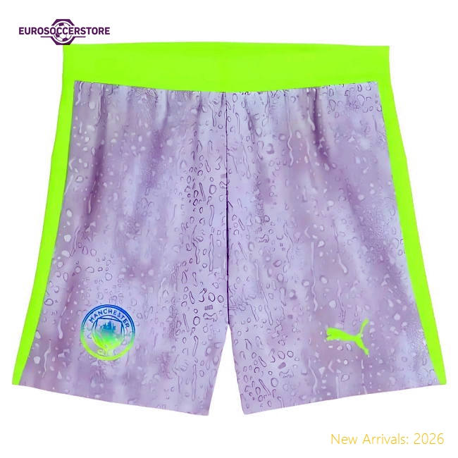 2025-2026 Man City Kids Comfortable Jersey Aeroready Lightweight