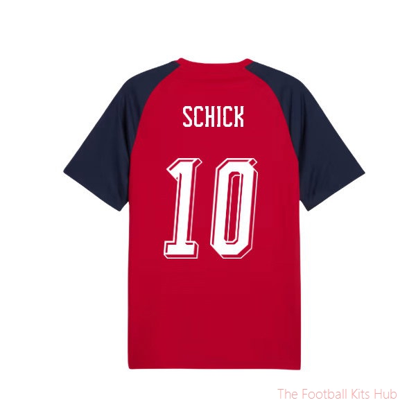 2026-2027 Czech Republic Warm Up Jersey (Dark Cherry) (Schick 10)