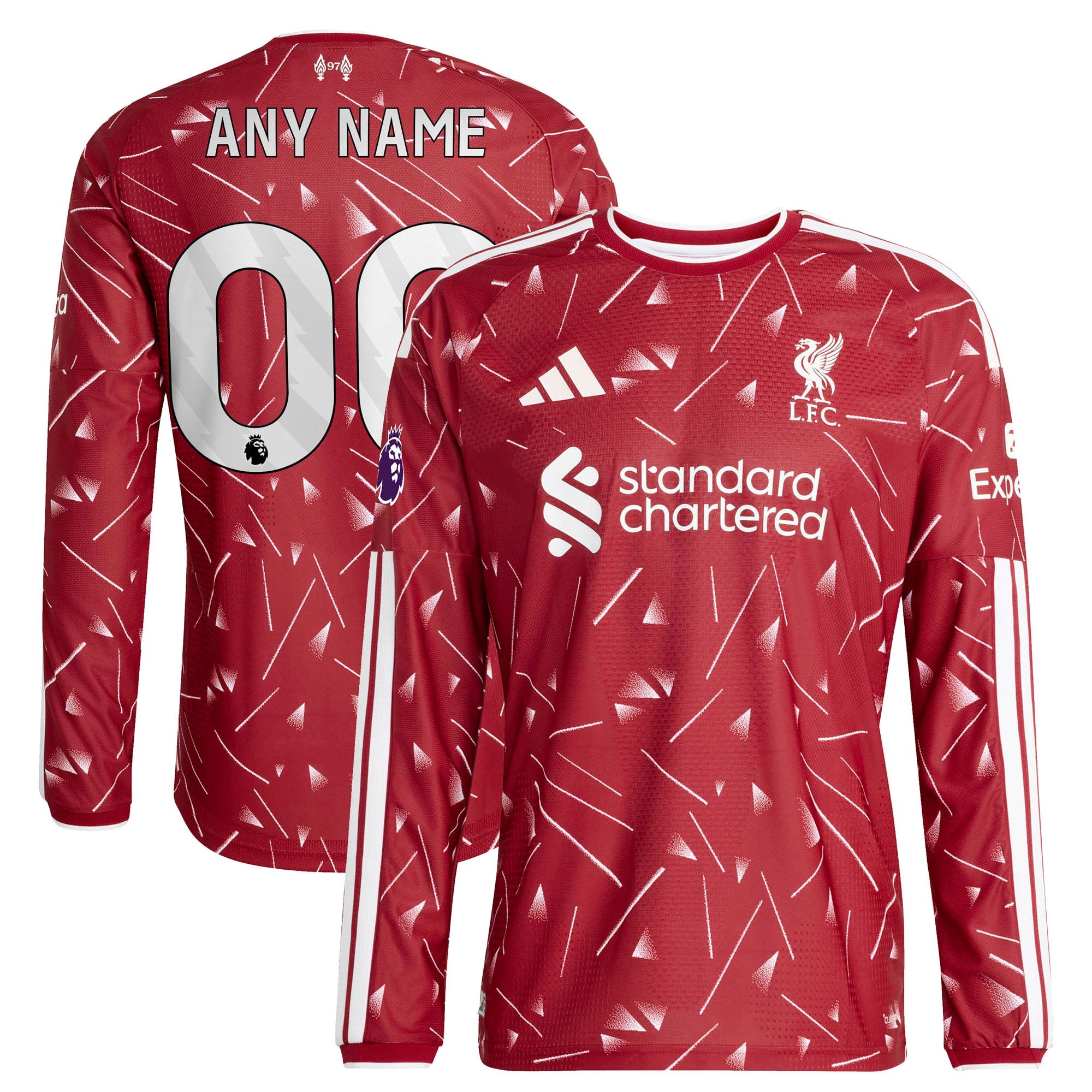 [SJH] Liverpool 2026/27 Home On-Field Authentic Long Sleeve Custom Jersey - Red