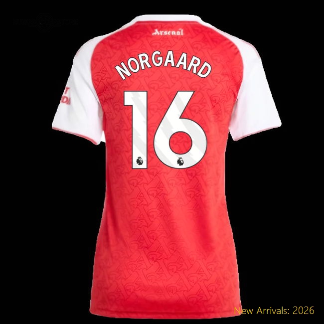 Premium Arsenal Womens Norgaard Jersey 2025-2026 Stretchy