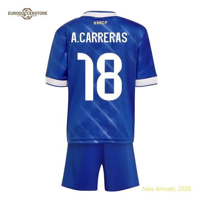 Comfortable Team Youth Jersey A.carreras 2025-2026 Performance Fabric
