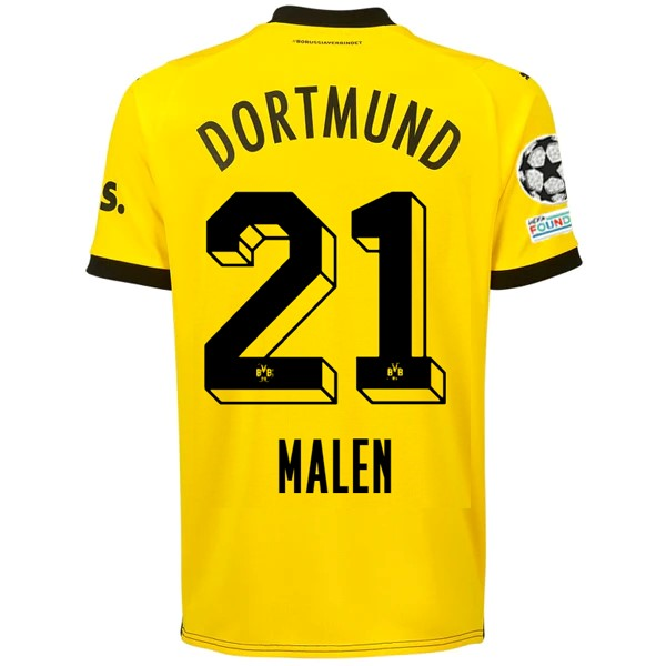Borussia Dortmund Malen 2023-2024 UCL Home Jersey – Authentic Shirt