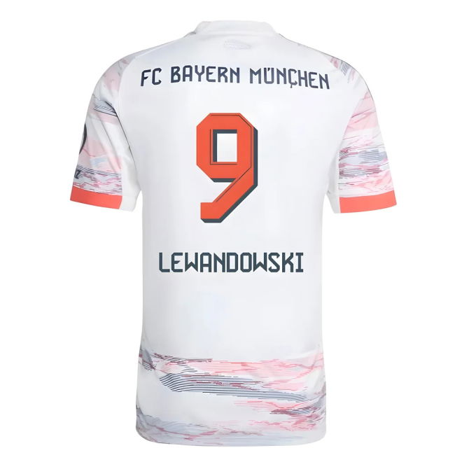 Bayern Munich 2025-2026 Away Football Jersey (Lewandowski 9)