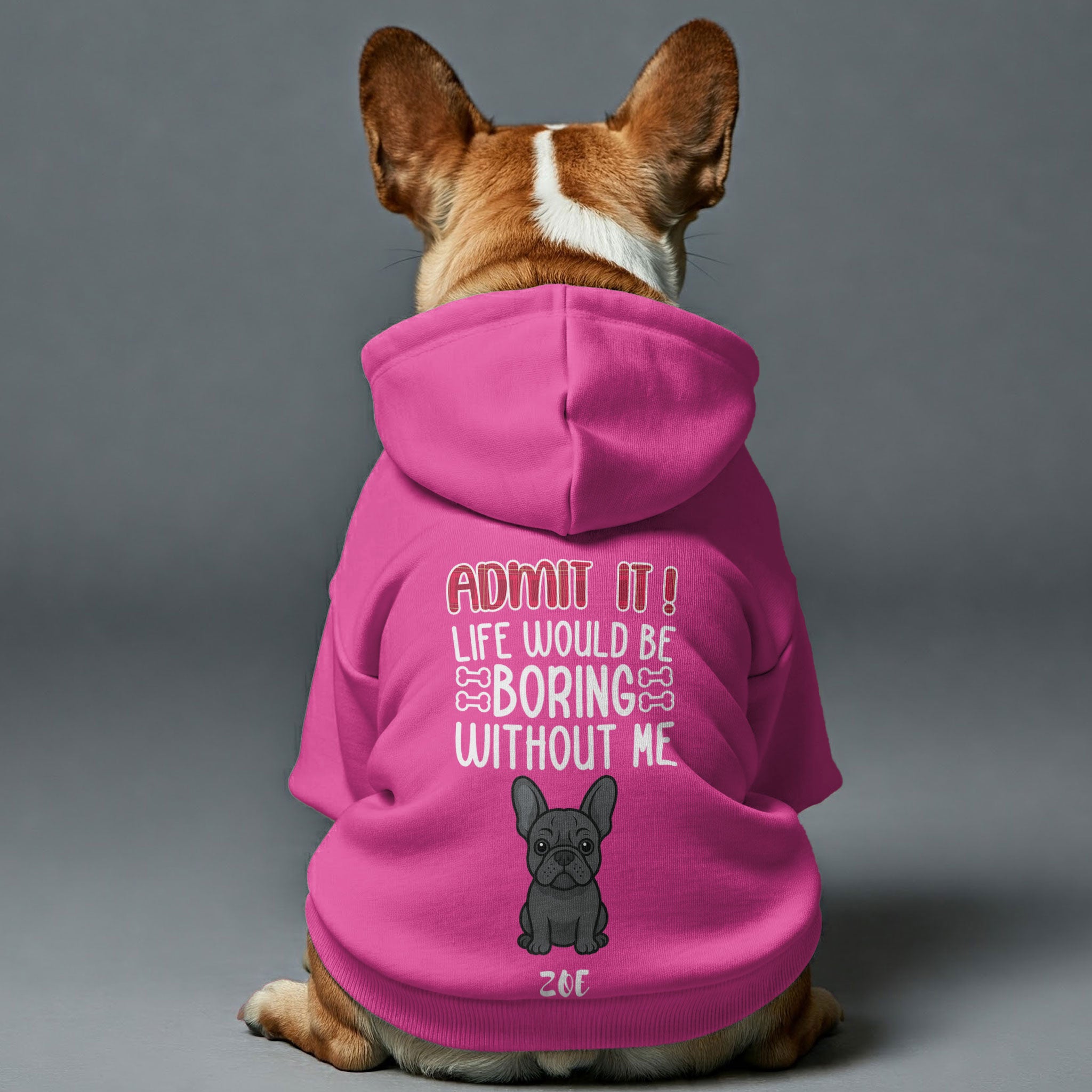 French Bulldog Admit It Personalized French Bulldog Hoodies With Funny