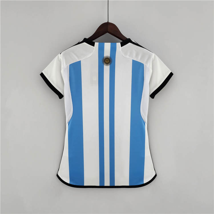 Women's Argentina World Cup 2022 Home Blue Soccer Jersey Football