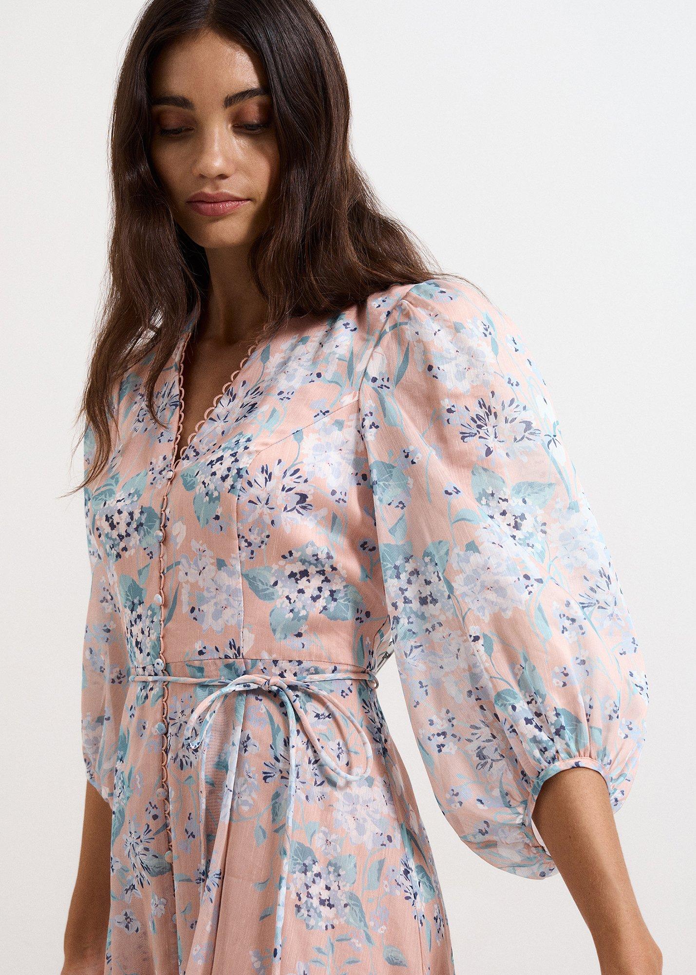 Petite Alison Linen Blend Dress