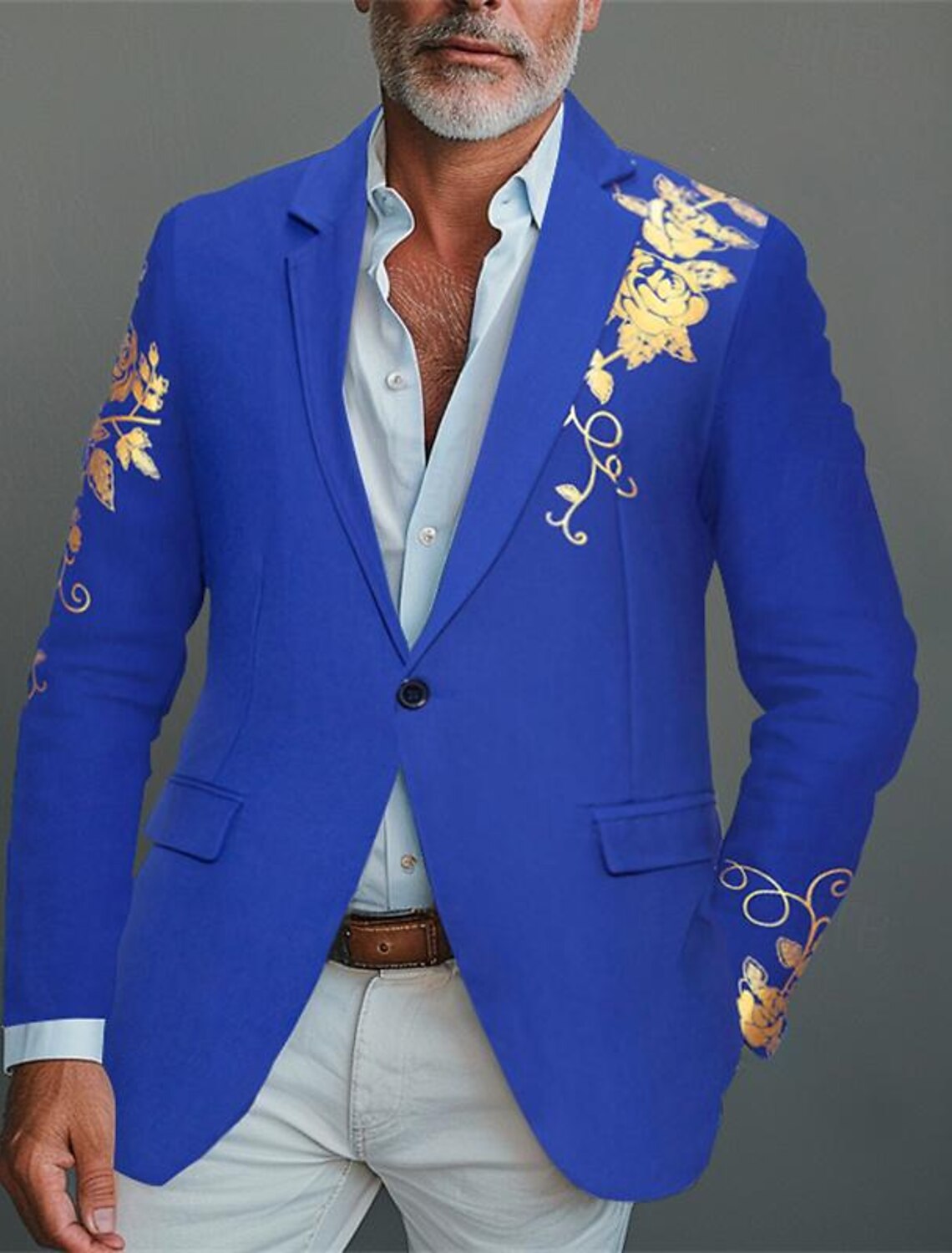 Men's Blazer Business Cocktail Party Wedding Fashion Casual Spring #1
