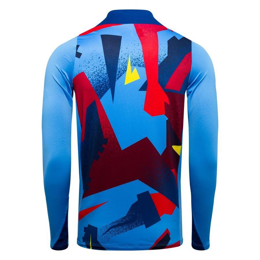 Barcelona Training Shirt Dri-FIT Strike Drill Pre Match 4th - University Blue/Opti Yellow