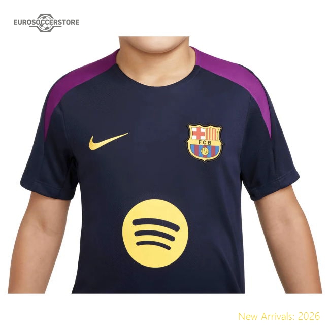 2025-2026 Barcelona Strike Training Shirt (Purple) - Kids