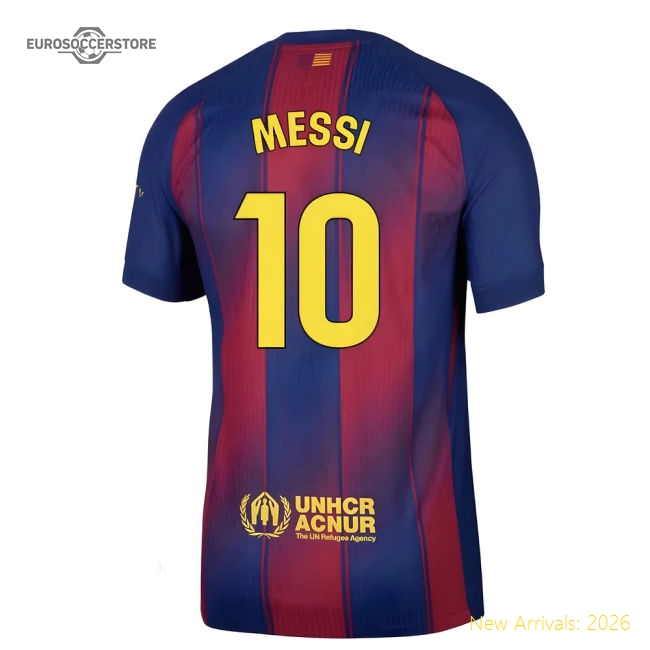 2025-2026 Barcelona Home Jersey Shirt (Messi 10) Fan Edition