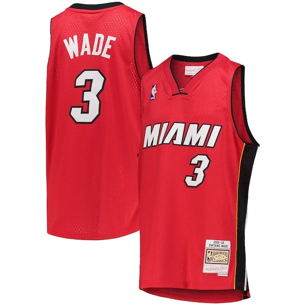 Dwyane Wade MIA Swingman Jersey - superior stylish - Red casual