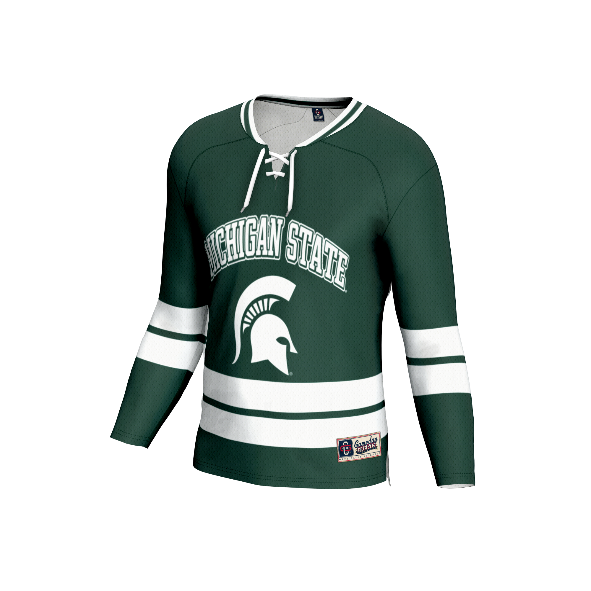 [NJP] Michigan State Spartans GameDay Greats Unisex Lightweight Women's Hockey Team Fashion Jersey - Green