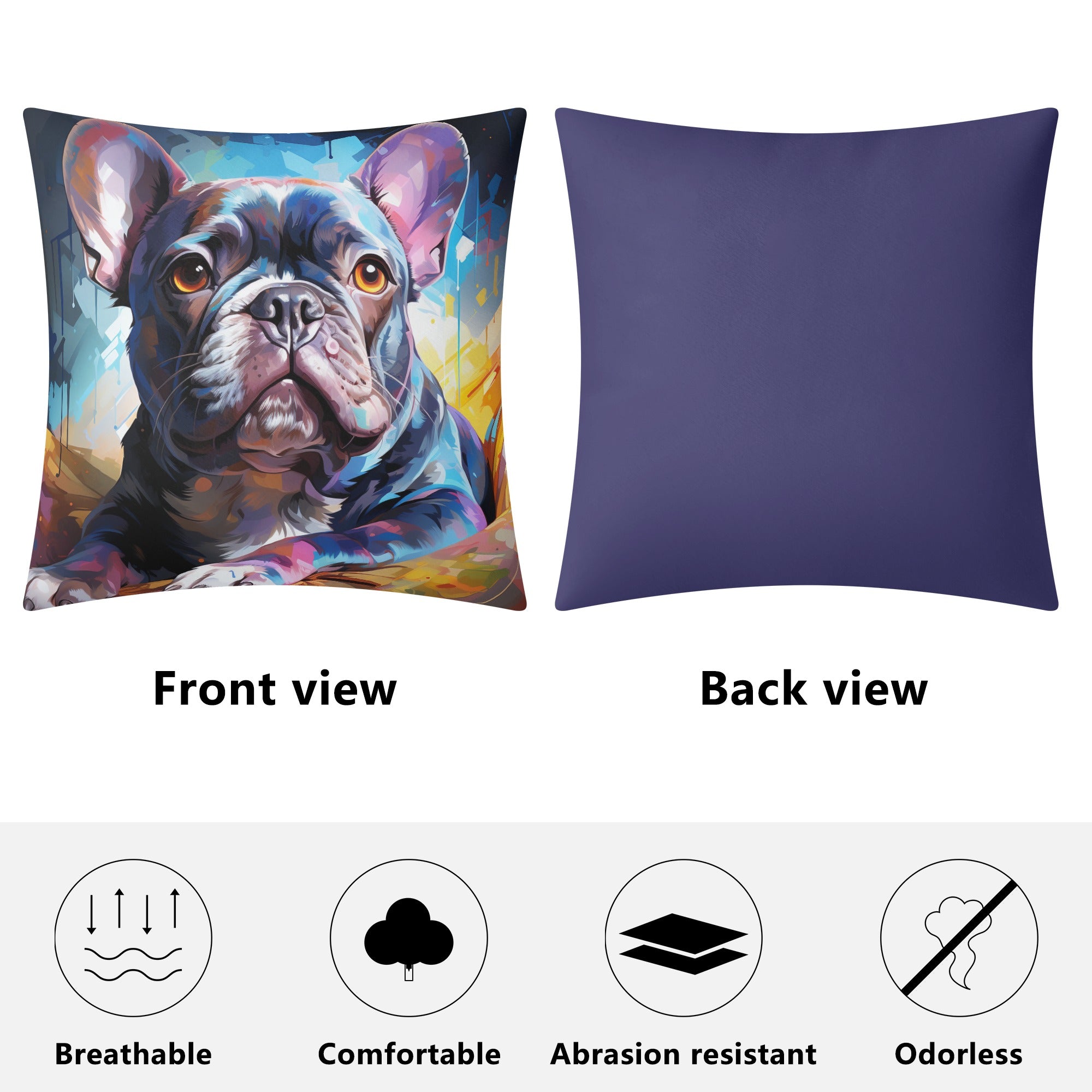 Durable Fashion-Forward Vibrant Pillow Cover for Street Style Durable