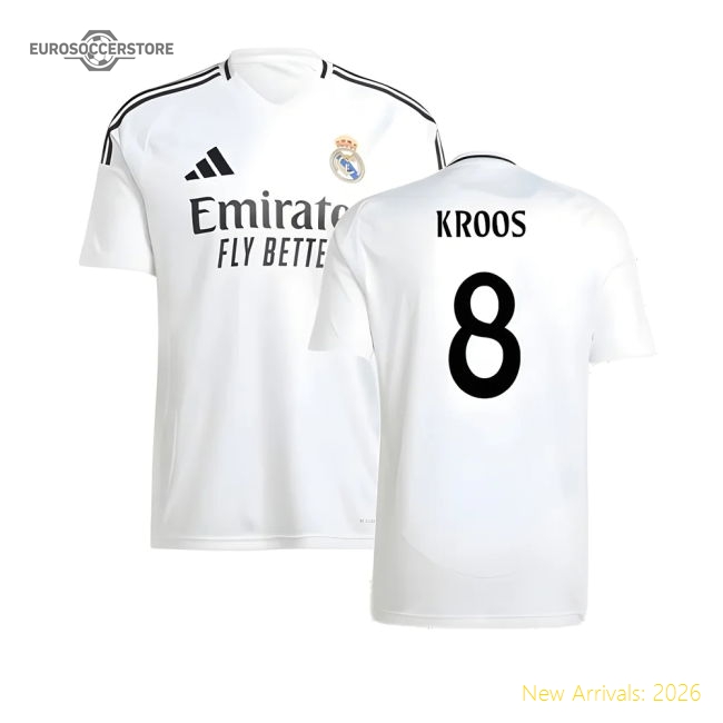 Match-Day Popular 2024-2025 Real Madrid Home Shirt (Kroos 8)