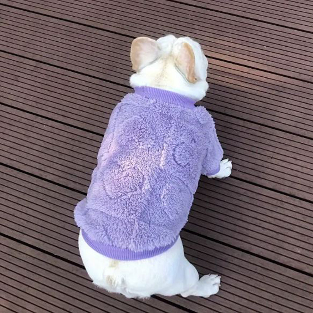 SnugPaws Frenchie Winter Sweater Plush Dog Apparel