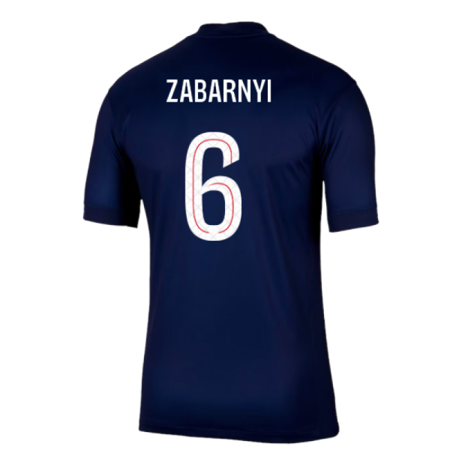 Elite 2025-2026 Psg Paris Paris Saint Germain Home Shirt (zabarnyi 6)