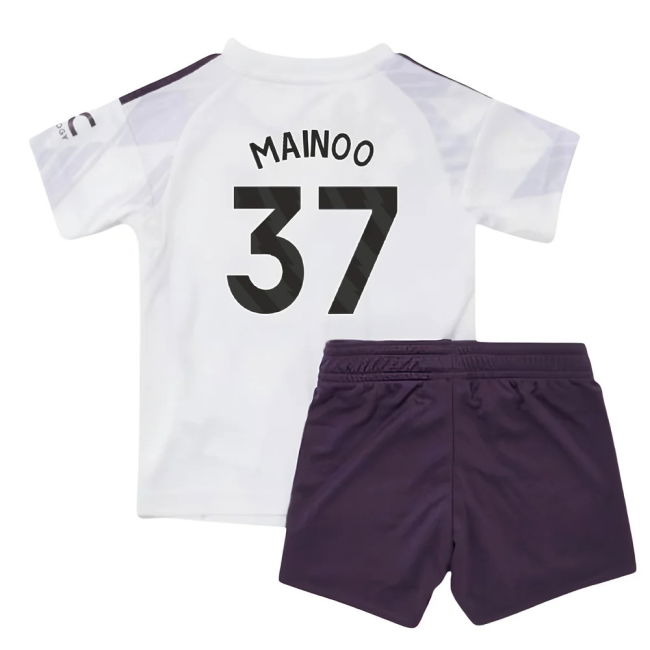 Professional Man Utd 2025-2026 Man Utd Away Baby Kit (Mainoo 37)