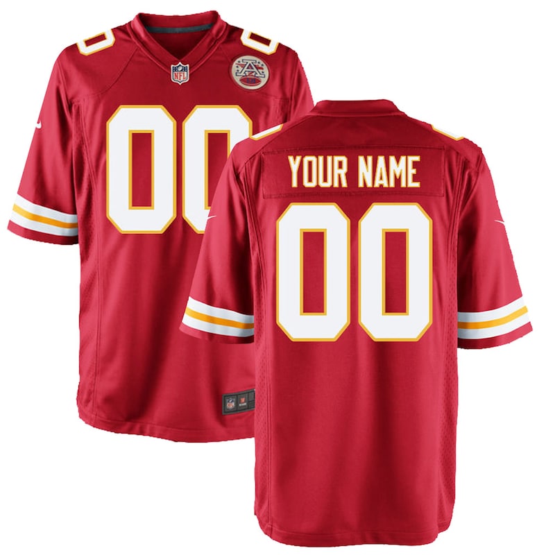 None  KC Chiefs Iconic Professional Jersey Football Apparel
