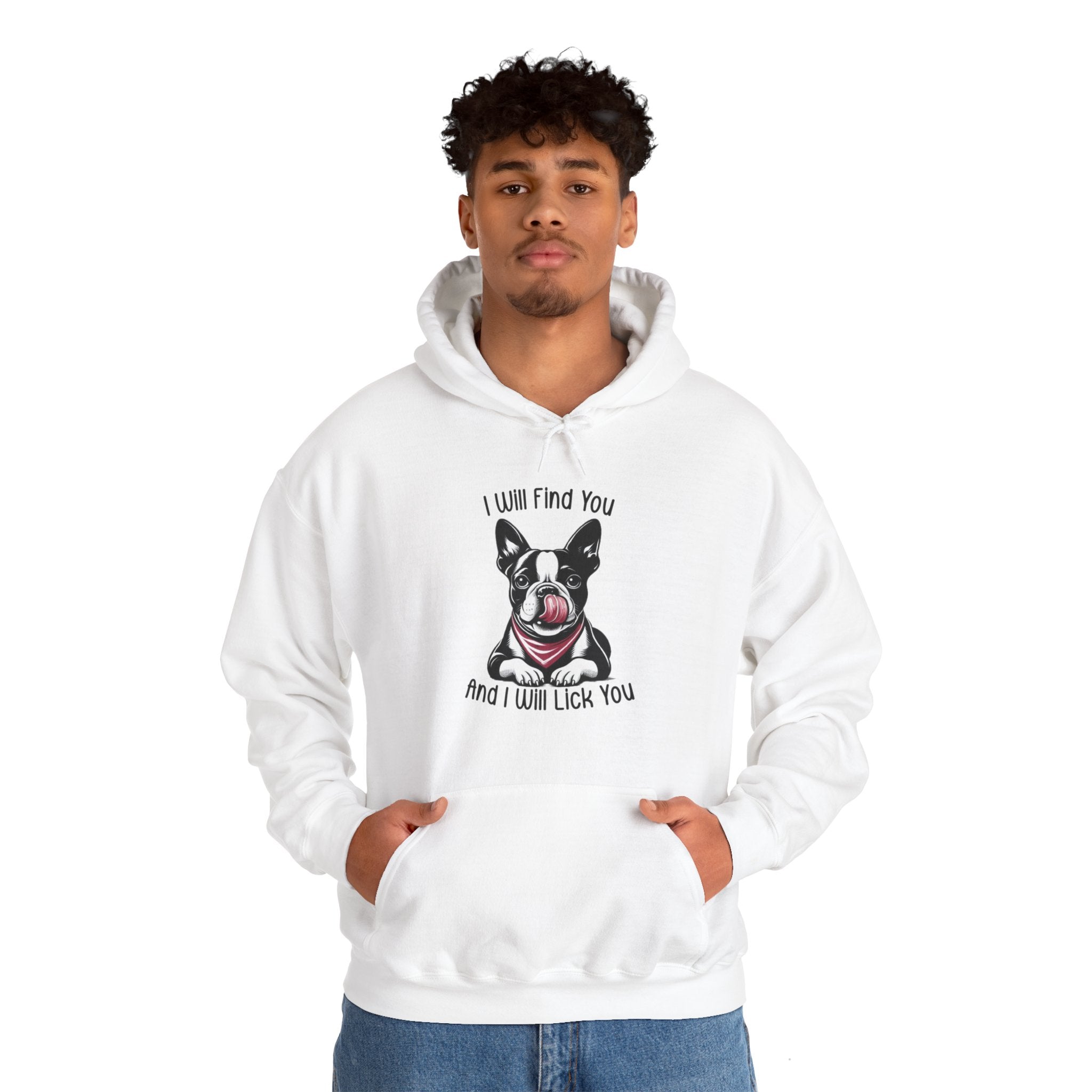 Jeeves - Comfy Unisex Hoodie For Boston Terrier Lovers Pet Owner Apparel