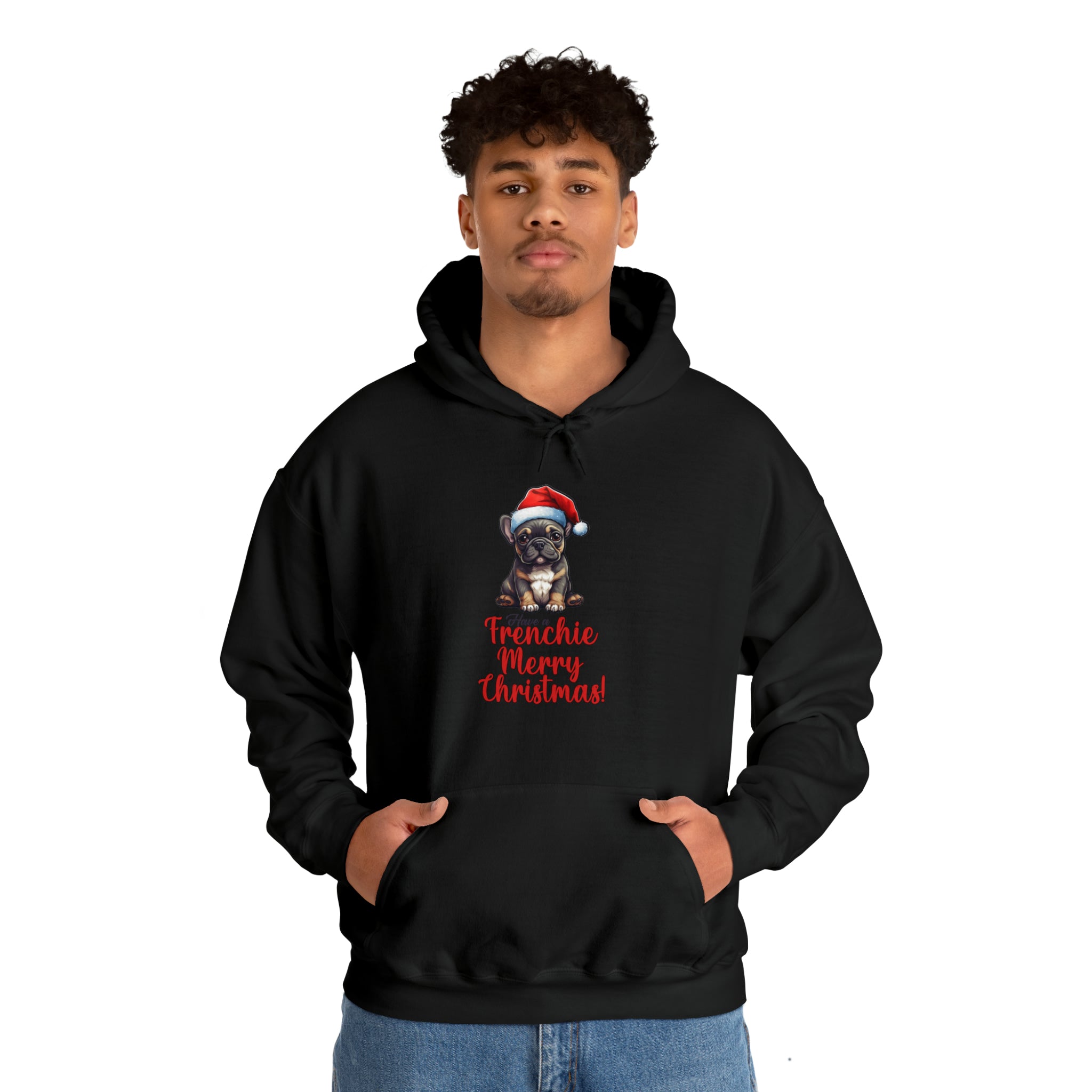French Bulldog Frenchie Merry Christmas Unisex Hoodie Durable Dog Item