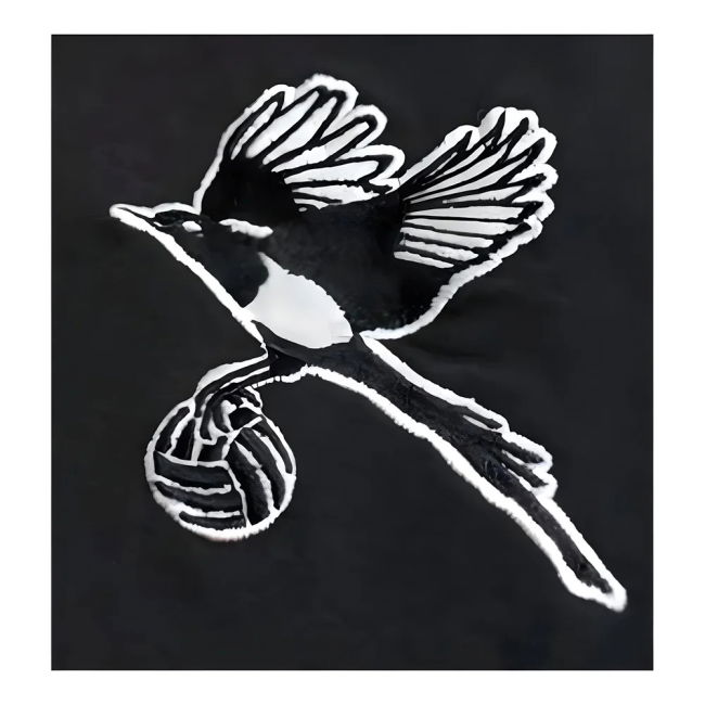Newcastle Shearer The Magpie 9 Retro Shirt (Black)