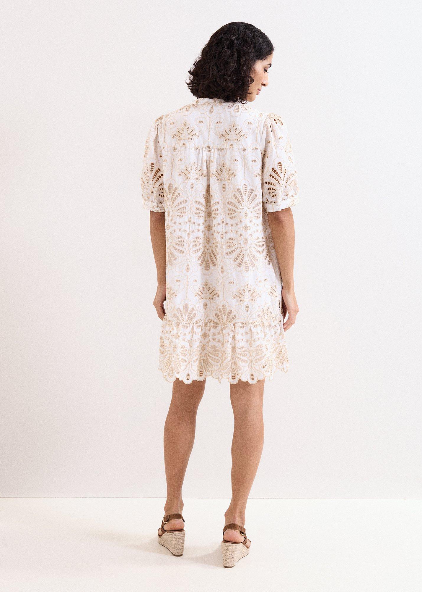 Petite Liliana Broderie Mini Dress