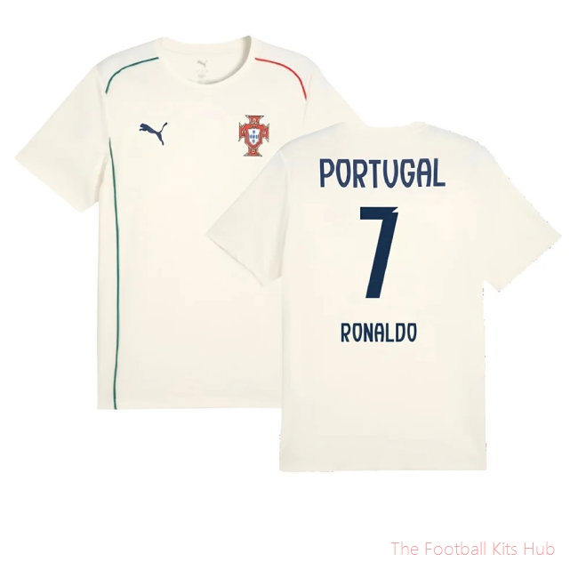 2025-2026 Portugal Casuals Tee (Sugared Almond) (Ronaldo 7)