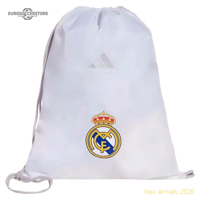 Performance Fan-Favorite 2025-2026 Real Madrid Gym Sack (White)