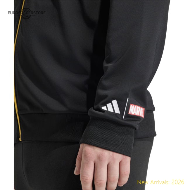 2025-2026 Real Madrid Marvel Track Top (black) - Unbeatable Value
