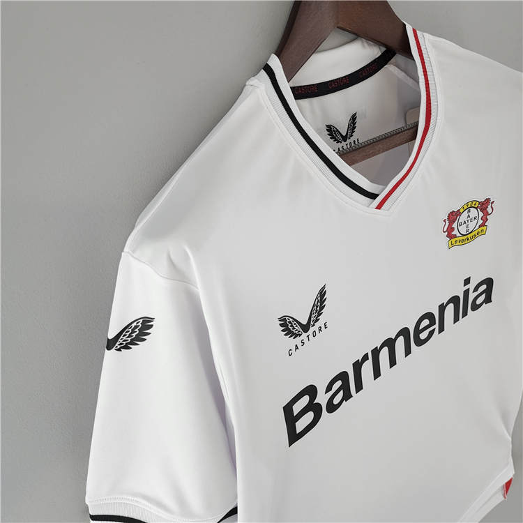 Quick Dry Bayer Leverkusen 2223 Away White Soccer Jersey Football