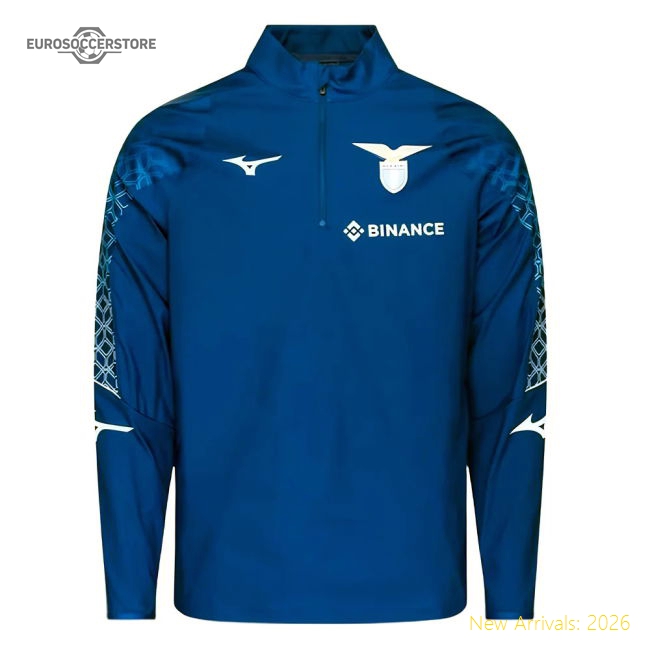 Supporter 2023-2024 Lazio Pre-Match Half Zip Midlayer (Royal)