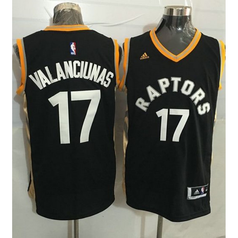 Performance Durable Men's TOR #17 Jonas Black Basketball Jersey