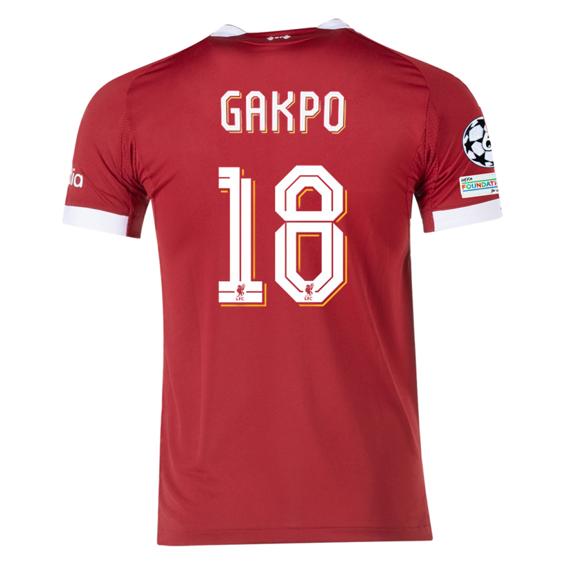 Liverpool Patches 2025-2026 UCL Home Jersey – Authentic Shirt