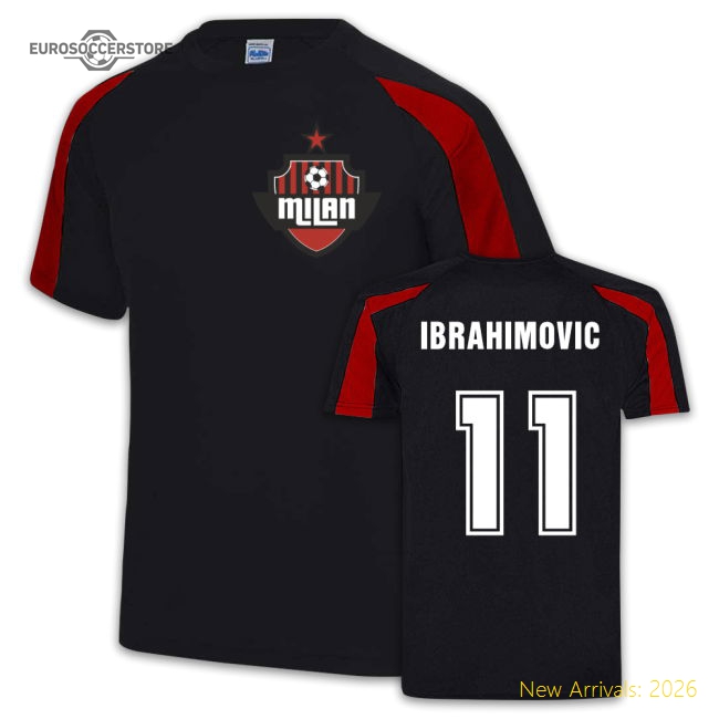 Fan-Favorite Ibrahimovic Ac Milan Sport Training Jersey (Black)