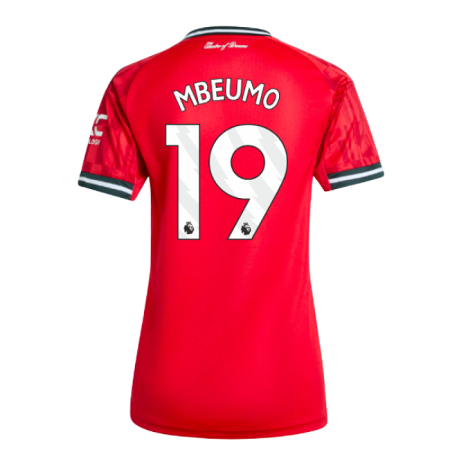 Mbeumo 19 Official Licensed Man Utd Home Fan Shirt for Womens