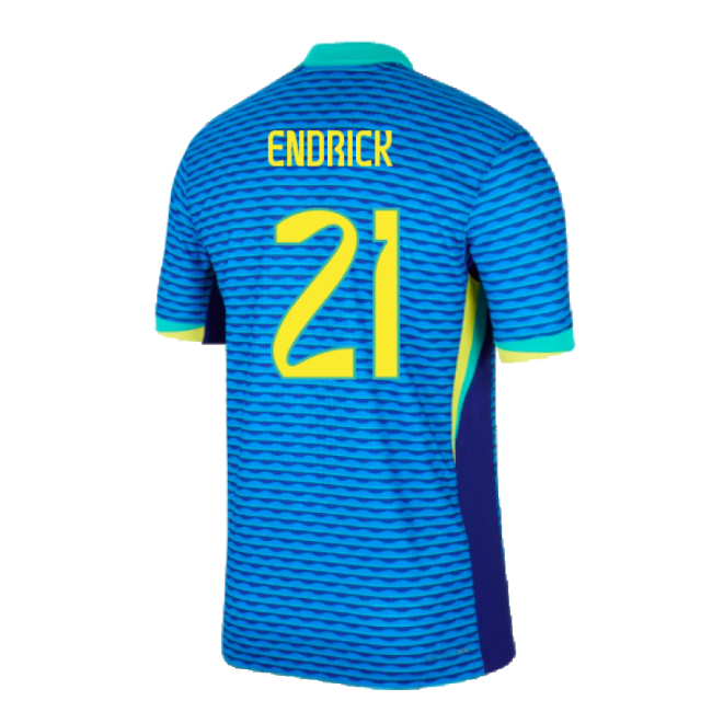 Team 2024-2025 Brazil Away Dri-Fit Adv Match Shirt (Endrick 21)