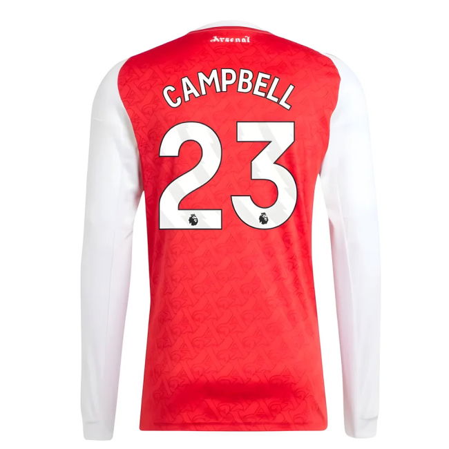 Campbell 23 2025 Edition Comfortable Arsenal Home Match Shirt