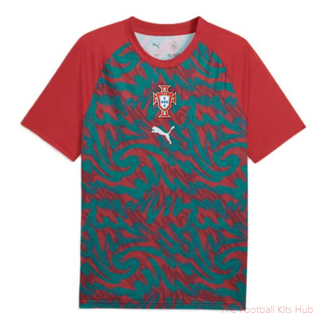 2026-2027 Portugal Warm Up Jersey (Red)