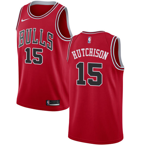 Premium CHI Chandler Hutchison #15 2024 Icon Swingman NBA Jersey Red