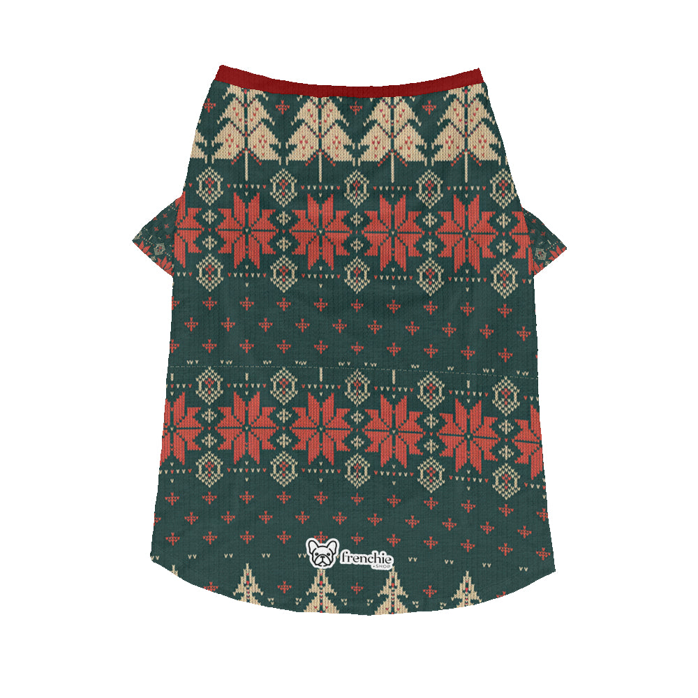 Street-Ready Daisy - Wool Sweater For Frenchies - Ugly Christmas Swea...