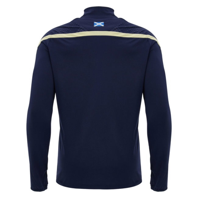 [WSG] 2026 2027 Scotland Rugby Zip Top Training Uniform 1/4 (Navy)