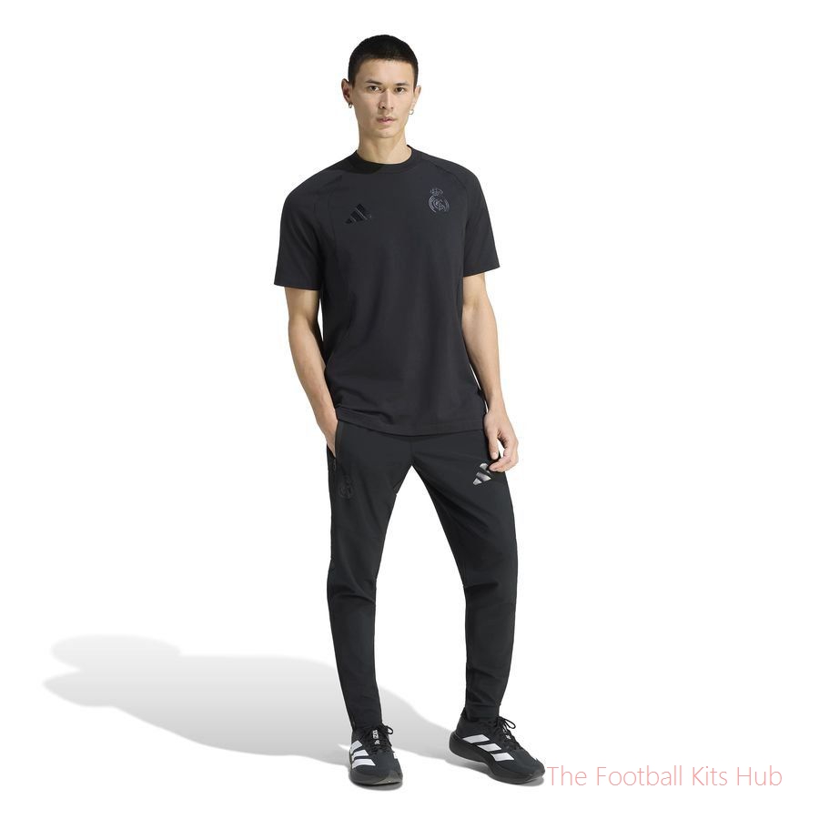 Real Madrid Training T-Shirt Vis Tech Travel - Black