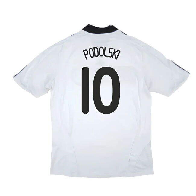 Sweet Germany 2008-09 Home Shirt ((Good) XL) (PODOLSKI 10) Spiritual