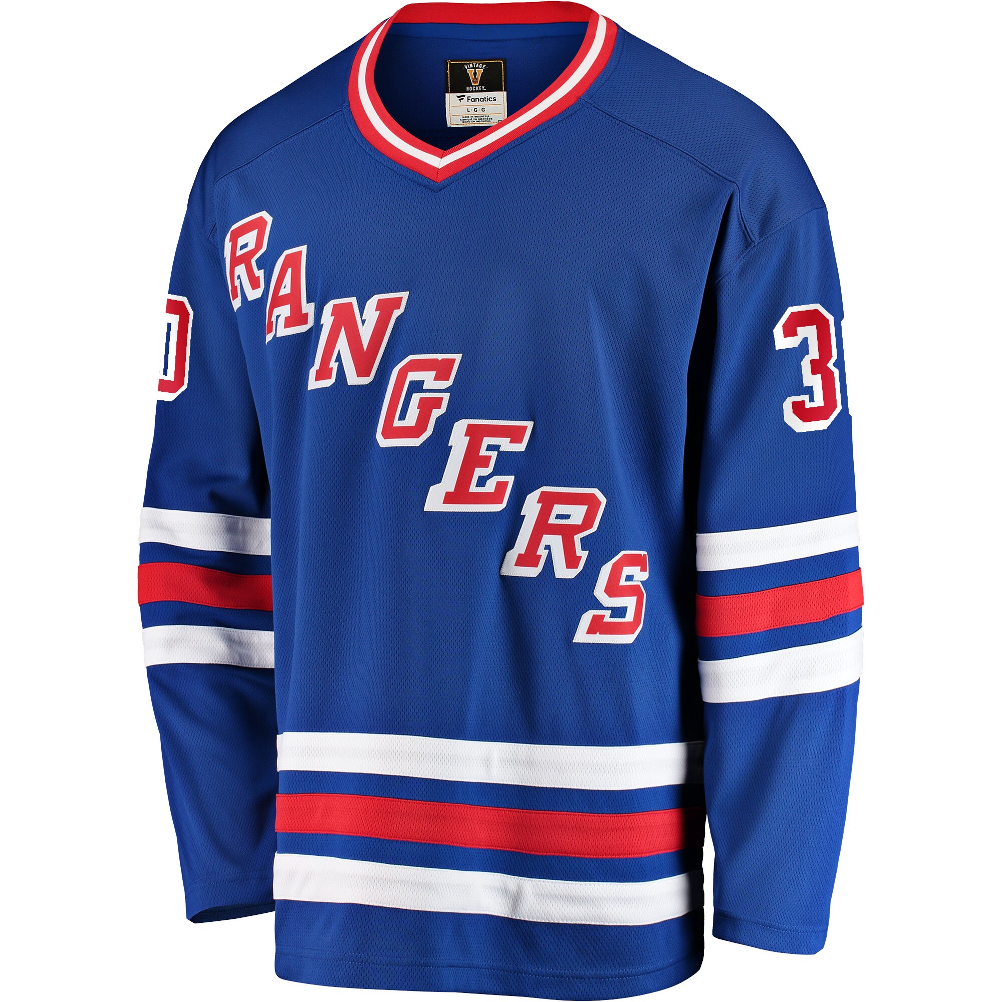 [LK] Glenn Healy New York Rangers Premier Breakaway Retired Player Jersey - Blue