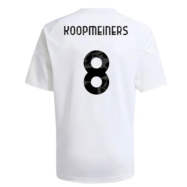 2025-2026 Juve Training Classic Shirt (Kids) (White) Quick Dry