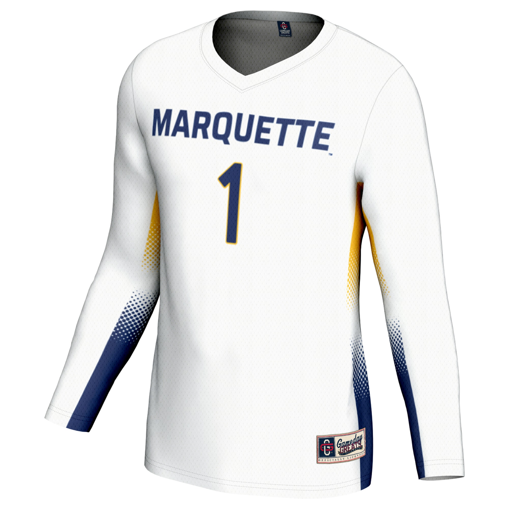 [DDG] Marquette Golden Eagles GameDay Greats Youth Lightweight Women's Volleyball Jersey - White