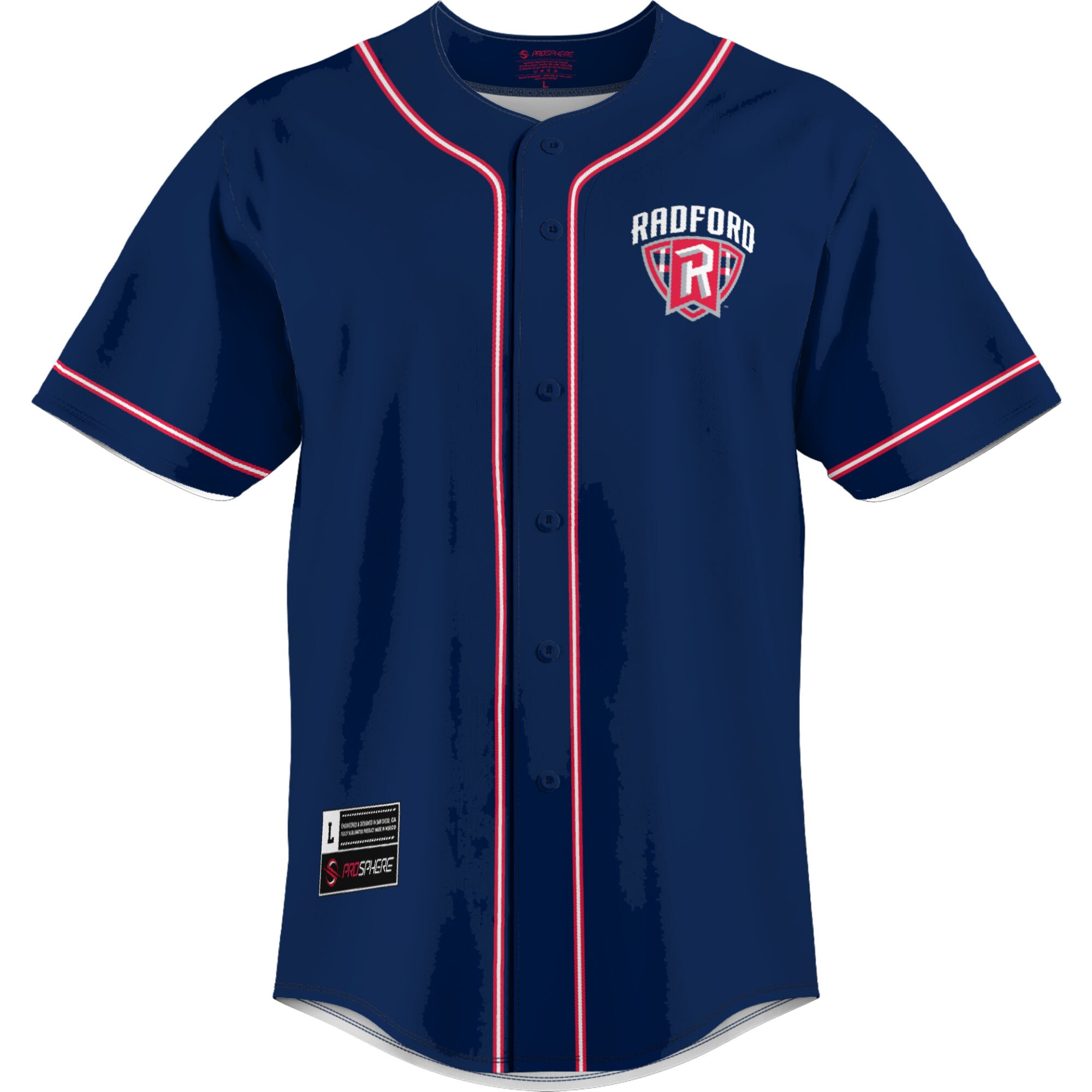 [DDG] Radford Highlanders GameDay Greats Lightweight Baseball Jersey - Navy