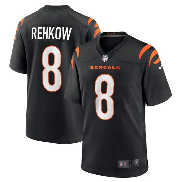 None Ryan Rehkow Game Jersey - Black | NFL Player Jersey | NFL Footbal