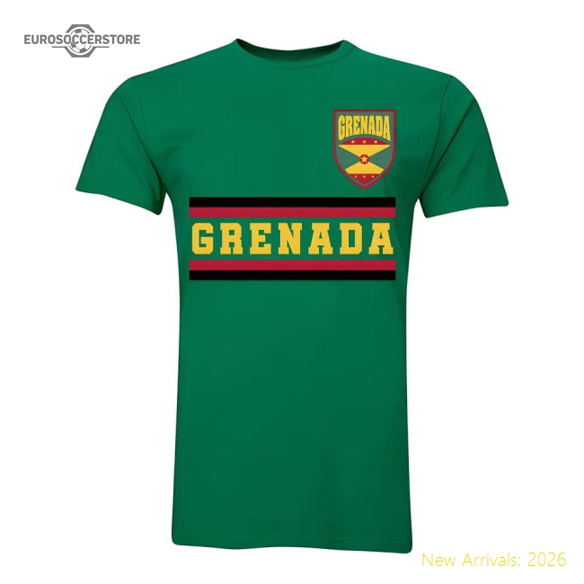 Grenada Core Football Country T-shirt (green) - Great Value