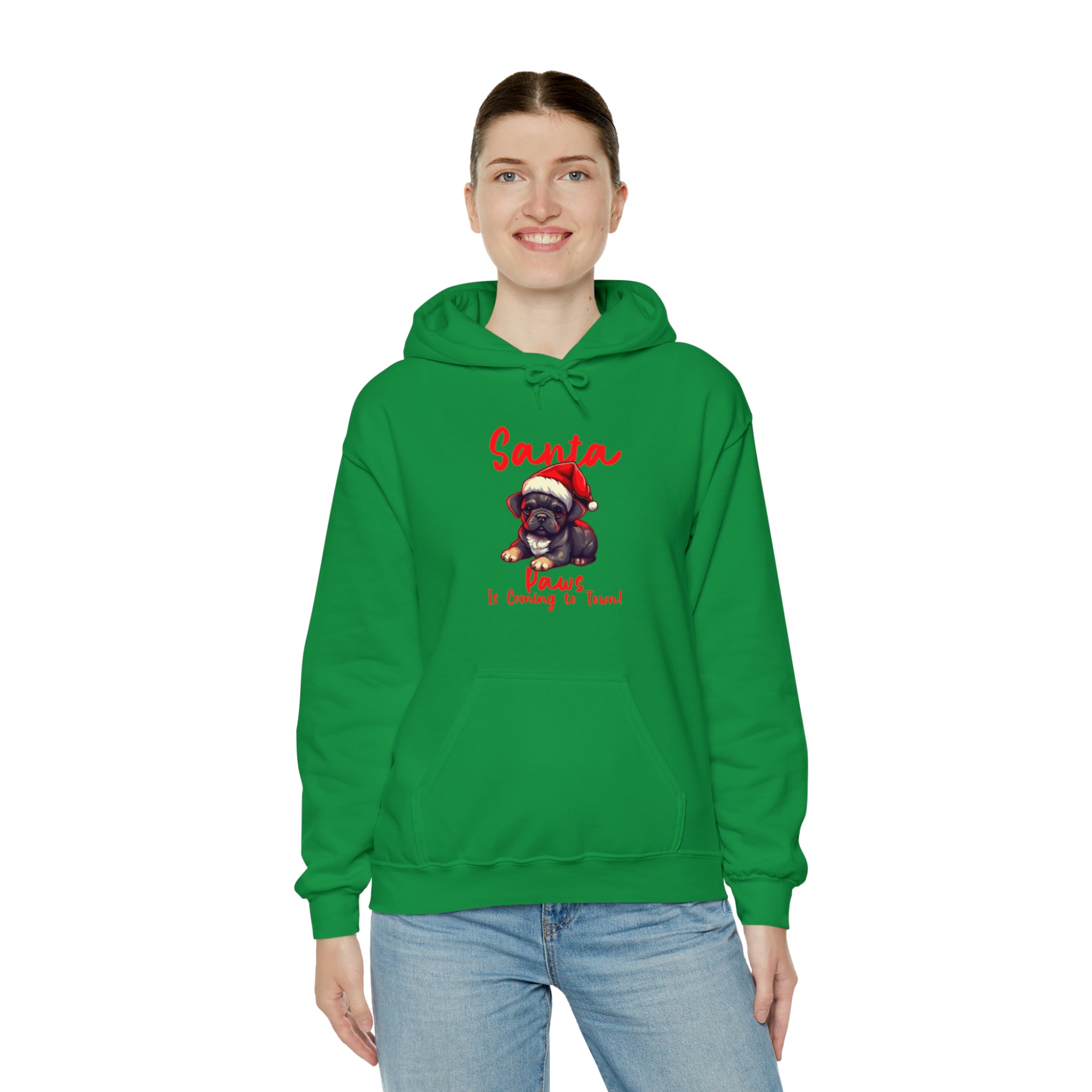 Santa Paws at Town Unisex Hoodie